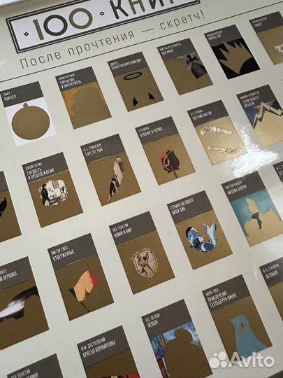 Плакат 100 книг к прочтению
