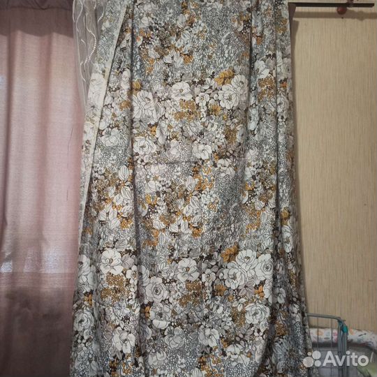 Два отреза ткани для штор СССР