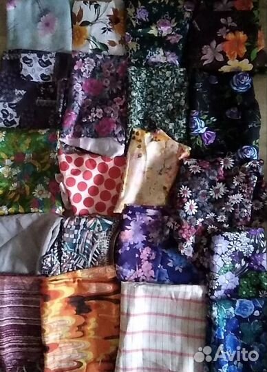Куски ткани на поделки, детскую одежду