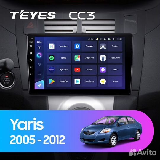 Магнитола Teyes Toyota Yaris / Vitz CC3L CC3 2k