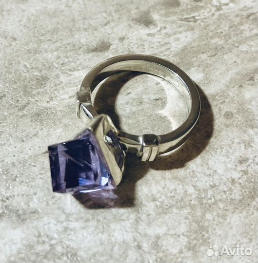 Новый серебряный комплект, кольцо 17,5, 925 проба