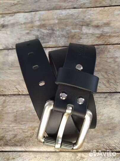 Мужской кожаный ремень ручной работы
