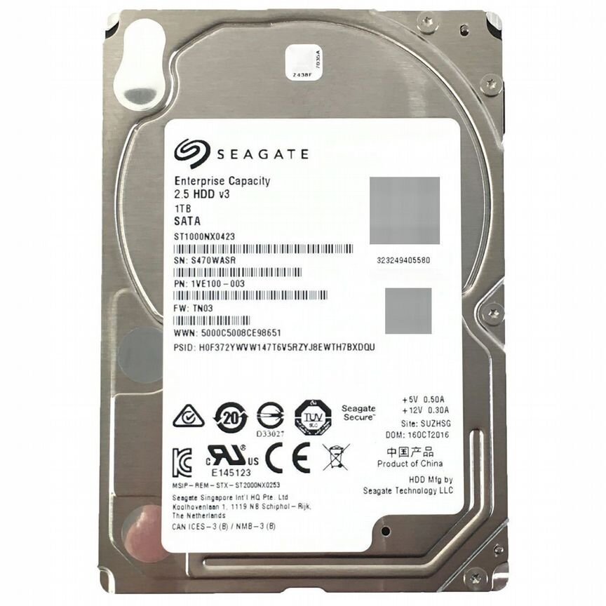 [ST1000NX0423] Жесткий Диск Seagate 1tb Sata3 2,5 St1000nx0423