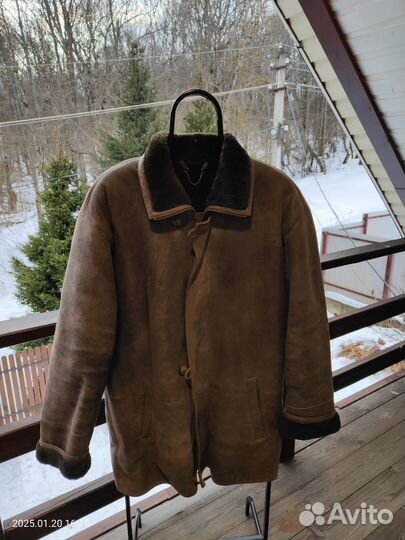 Дубленка натуральная мужская 48 размер