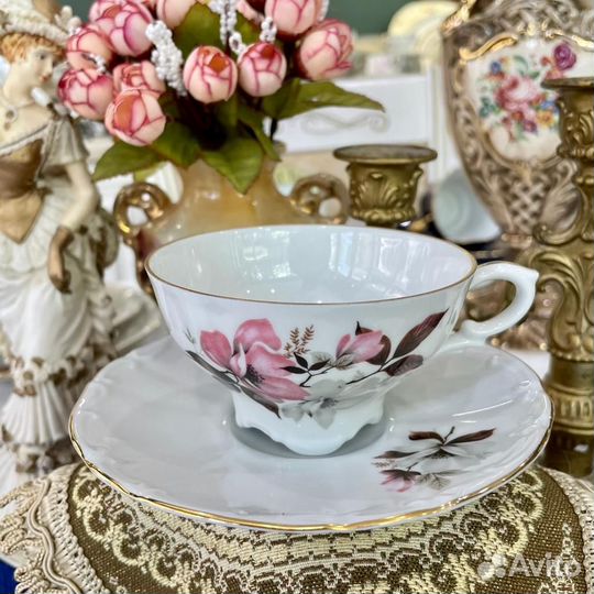 Винтаж чай/кофе пара bareuther waldsassen bavaria