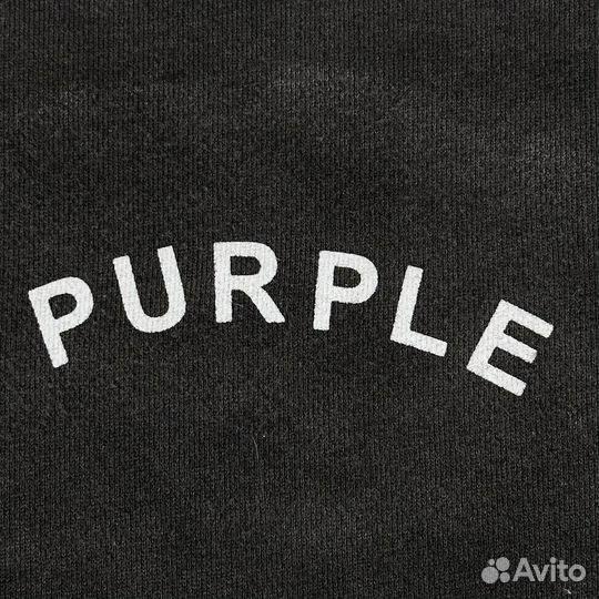 Худи purple brand черное