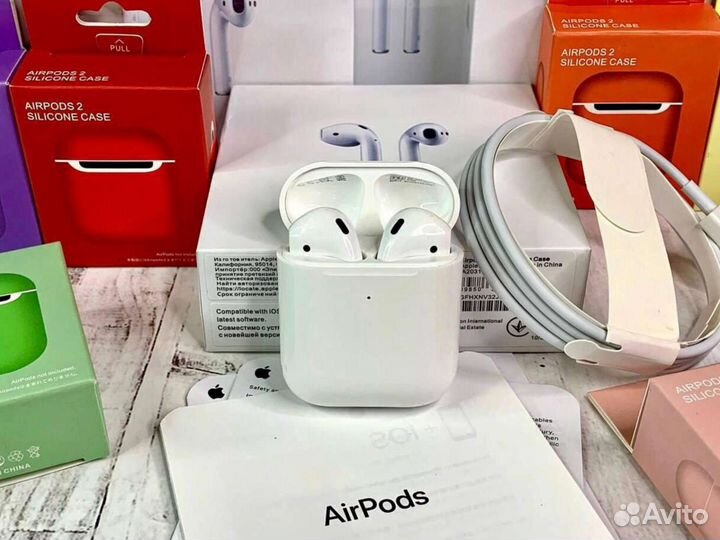 Airpods 2 Premium (2023) + чехол в подарок