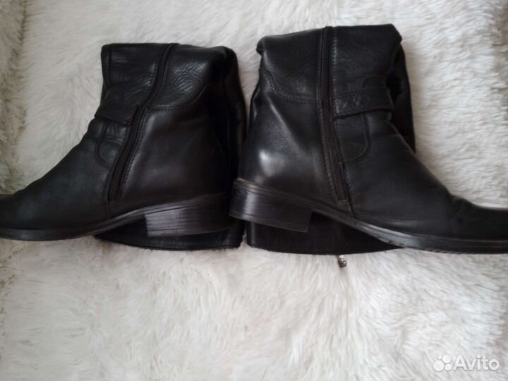 Сапоги кожаные