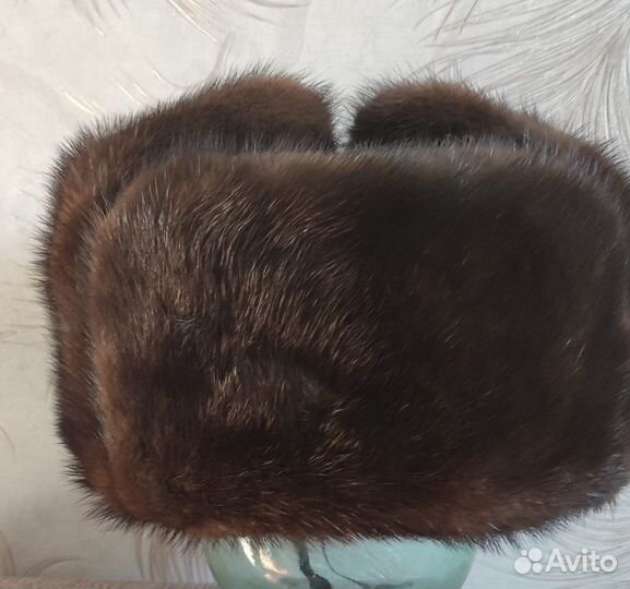Норковая шапка мужская новая 58