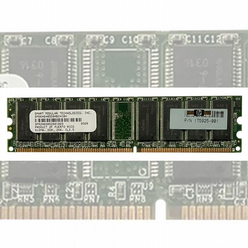 [175925-001] Оперативная Память Hp Ddr 512mb 175925-001