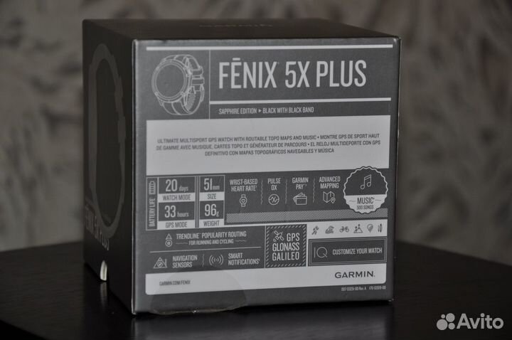 Garmin Fenix 5X Plus Sapphire (открыты, новые)