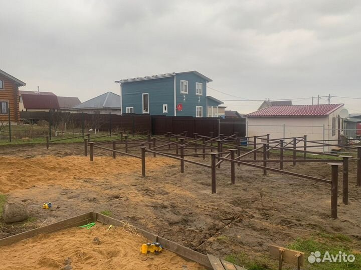 Установка винтовых свай / Винтовые сваи под ключ