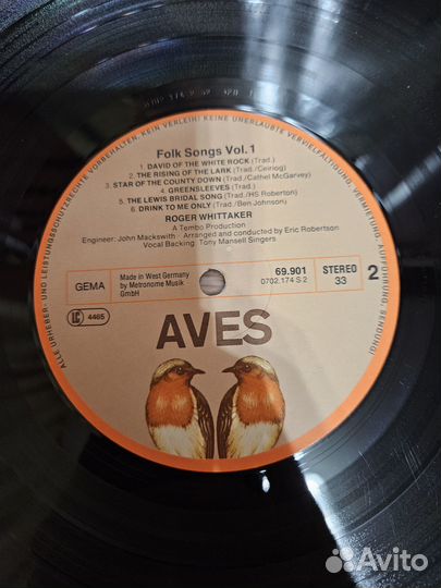 Roger Whittaker – Folk Songs