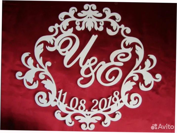 Монограмма на свадьбу / свадебный герб