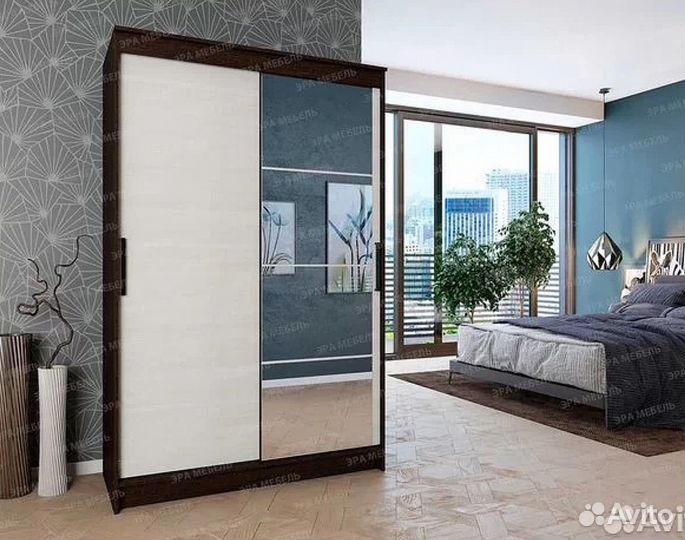 Шкаф-купе Элегант 4 Венге/Лоредо