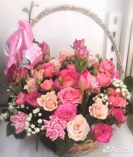 Живые цветы букеты