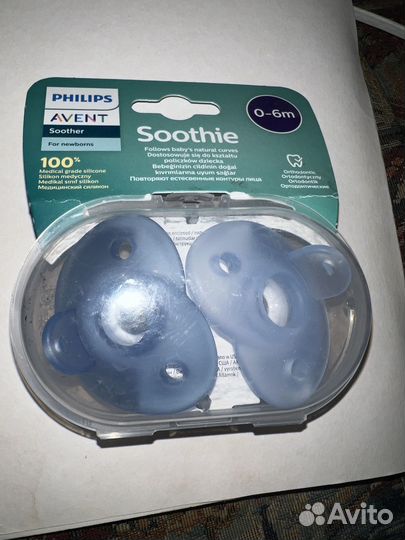 Соски- пустышки Philips Avent Soothie 0-6m (ортод)