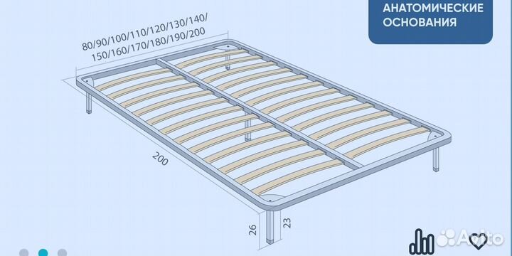 Основание для кровати 160х200