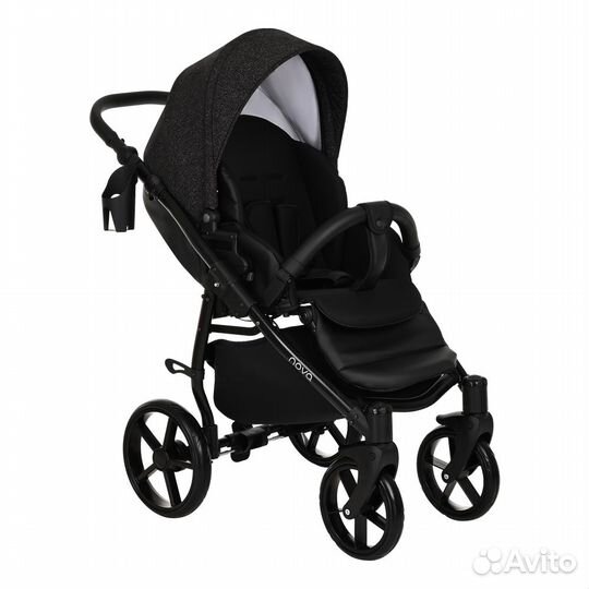 Коляска детская 2в1 Tutis Novo Reflective (Black)