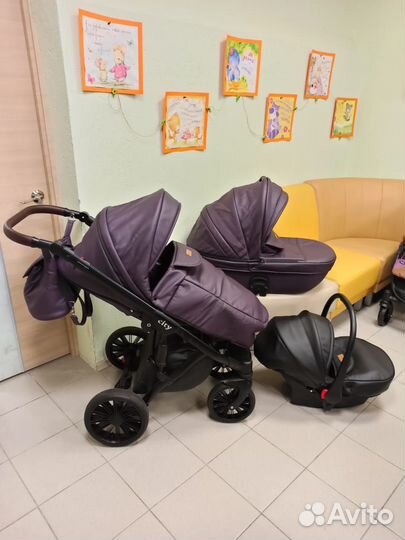 Стильная коляска Verdi Mocca / DeLorean City 3 в 1