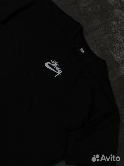 Хлопковая футболка nike х stussy lux