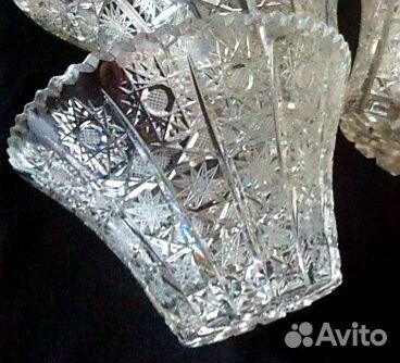 Хрустальная ваза конфетница Samobor