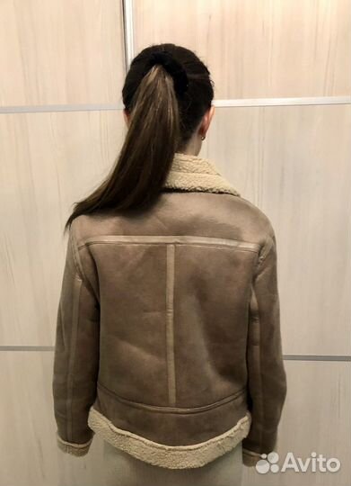 Куртка дубленка женская демисезонная новая L