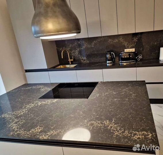 Столешница из кварцевого камня кухня,ванная,мойка