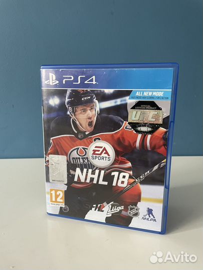Игры ps4 NHL 18, Uncharted 4, The Last of Us