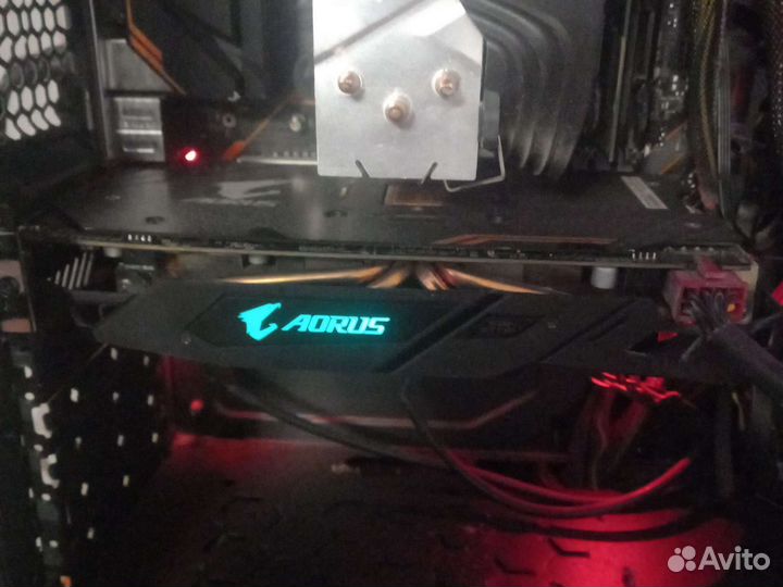 Видеокарта gigabait Radeon aorus rx570на 4гб