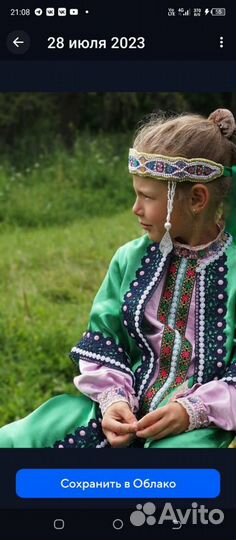 Карнавальный костюм в русском стиле для девочки122