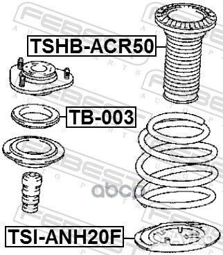Проставка пружины tsianh20F Febest