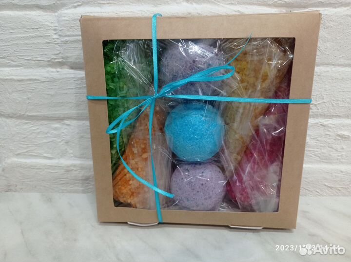 Подарочный набор: морская соль 4*250 и 3 бомбочки