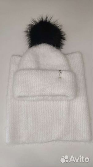 Комплект шапка и снуд