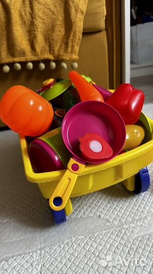 Тележка с фруктами и овощами детская