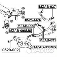 Сайлентблок задн.прод.рычага mazda 6 GG 2002-2007