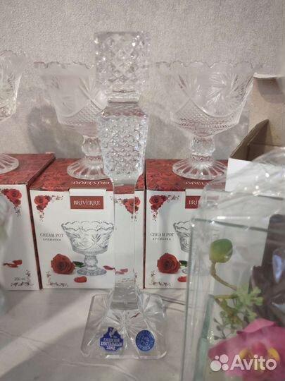 Креманки, подсвечники, держатель для специй