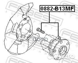 К-кт подш. ступ.пер. Subaru Legacy 03 0882B13MF