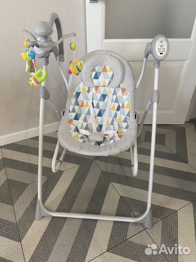 Детские качели шезлонг с рождения