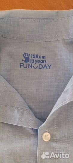 Рубашка хлопок для мальчика 9-13ти лет. Новая