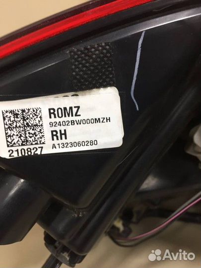 Фонарь задний правая Hyundai Creta