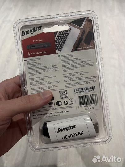 Внешний аккумулятор Power Bank Energizer 5000