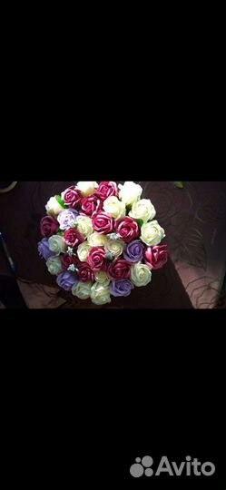 Букет из мыльных цветов