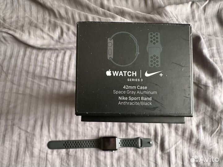 Часы apple watch series 3(nike+) 42 mm