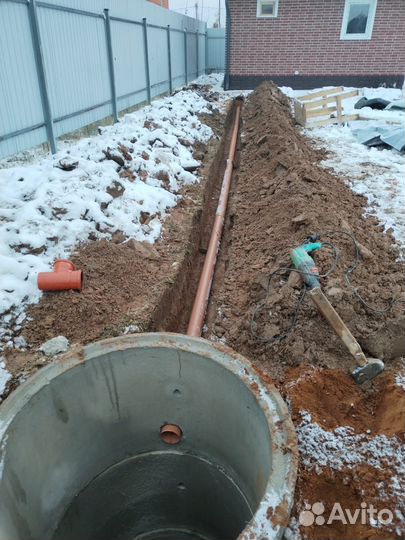 Чистка и углубление колодцев. Септик из колец