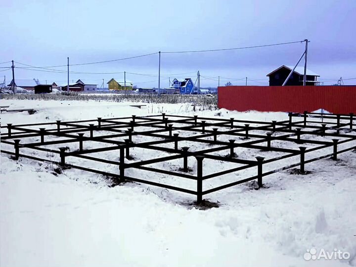 Фундамент свайный-винтовой под ключ