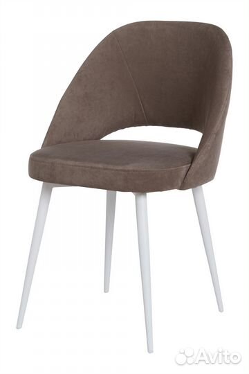 Стул эрика белый/тк. Десерт 05 латте