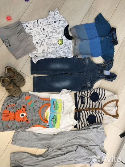 Вещи пакетомдля мальчика 86-98