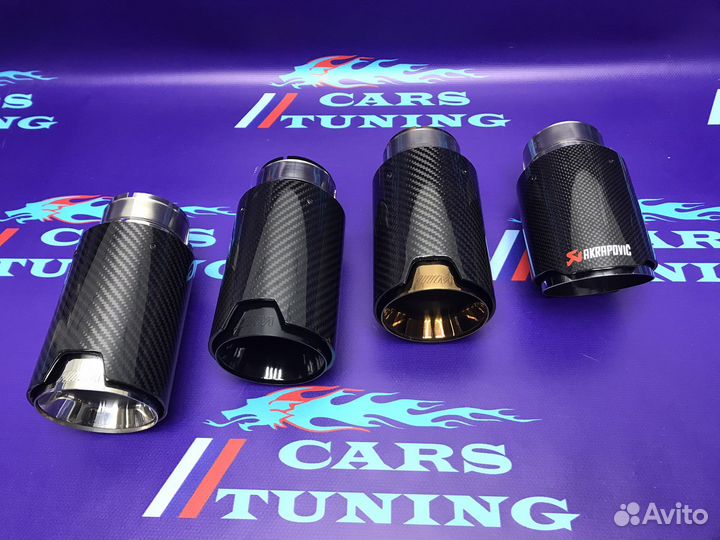 Насадки одиночные Акропович хром