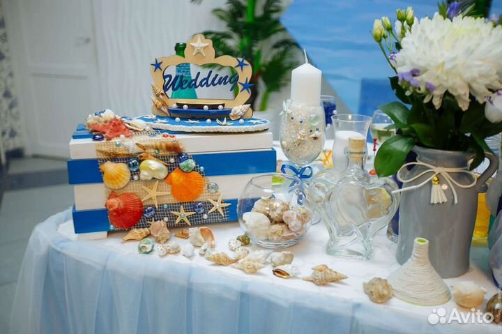 Сундучек на свадьбу в морском стиле/декор для фото